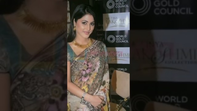 'Hina Khan in saree#shorts #trending #fashion #akshara'