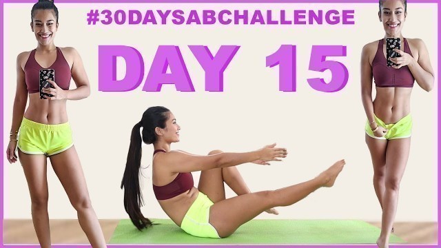 'DAY 15 | 10 Min Ab Routine  |#30daysabchallenge | Indian Female Fitness | Yogasini'