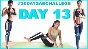 'DAY 13 | Abs-Obliques |#30daysabchallenge | Indian Female Fitness | Yogasini'