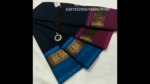 'New chettinad 80 count sare with blouse 6.2 mtr by [AJ Fashion Hub]'