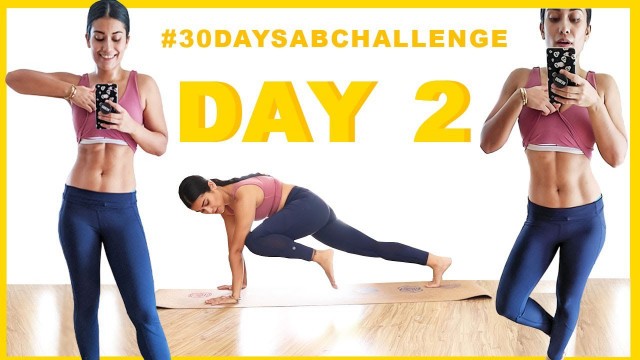 'DAY 2 | 5 Min Cardio- Abs & Glutes |#30daysabchallenge | Indian Female Fitness | Yogasini'