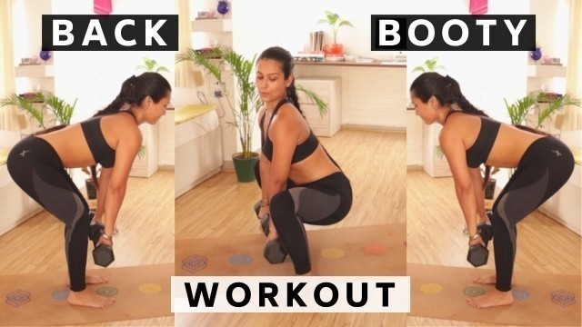 'BACK & BOOTY WORKOUT | INDIAN FEMALE FITNESS | YOGASINI'