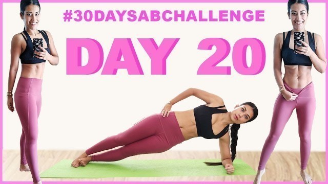 'DAY 20 | Ab-Obliques |#30daysabchallenge | Indian Female Fitness | Yogasini'