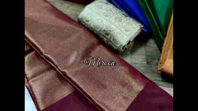 'Plain tissue silk sare collection by [AJ Fashion Hub]'