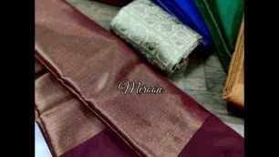 'Plain tissue silk sare collection by [AJ Fashion Hub]'