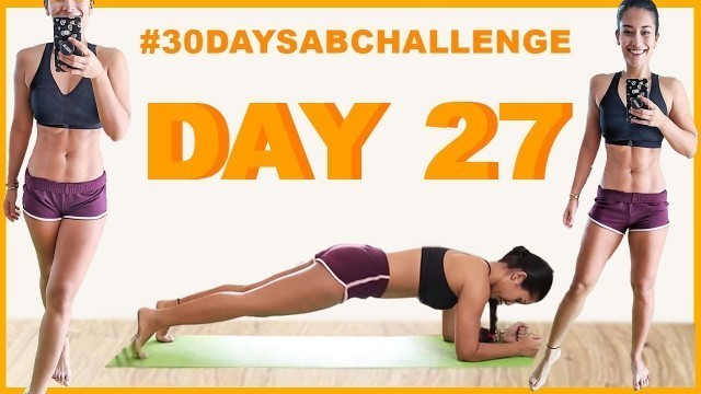 'DAY 27 | Abs-Obliques |#30daysabchallenge | Indian Female Fitness | Yogasini'