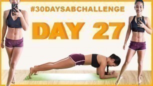 'DAY 27 | Abs-Obliques |#30daysabchallenge | Indian Female Fitness | Yogasini'