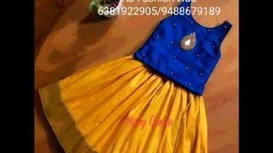 'Kids dress collections  / Pure Pattu Pavadai sets posted by [AJ Fashion Hub]'