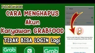 'Cara Menghapus Akun Karyawan Grabfood || Tutorial Grabfood Penjual'