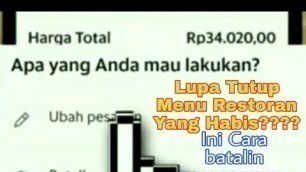 'Cara Membatalkan Dan Menerima Orderan Bagi Pemilik Restoran Pilihan Pada Aplikasi #Grabmerchant'