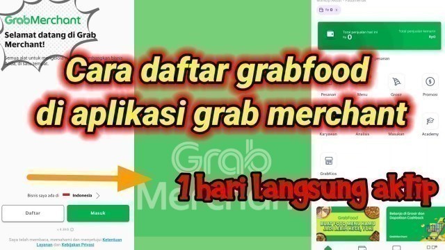 'Cara mudah daftar grab food melalui grab merchant'