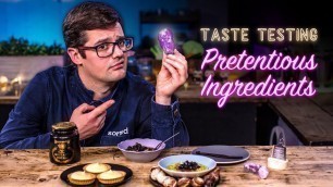 'Chefs Vs Normals Taste Testing Pretentious Ingredients Vol.11 | SORTEDfood'