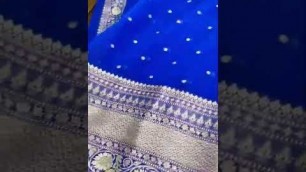 'Party wear Banarasi semi Georgette silk saree by[ AJ Fashion Hub]'