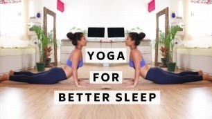 'YOGA FOR BETTER SLEEP | INDIAN FEMALE FITNESS | YOGASINI'