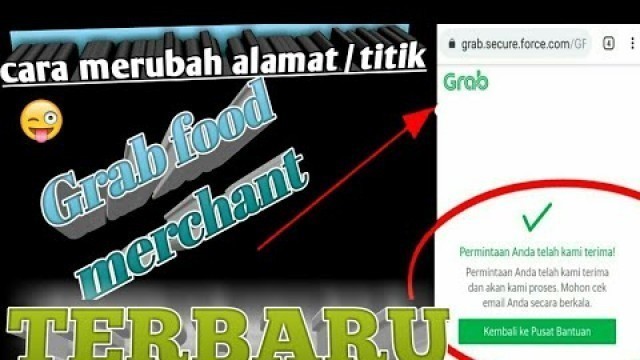 'cara merubah alamat titik di grabfood merchant terbaru'