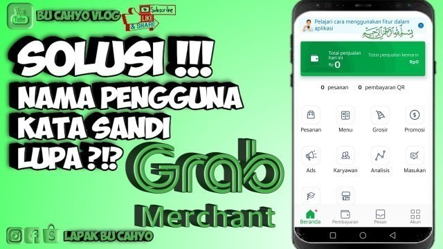 'Cara mengatasi grab merchant tidak bisa login'