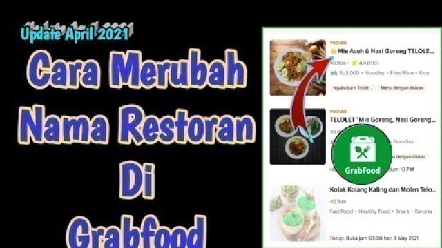 'Cara Merubah Nama Restoran Di Grabfood'