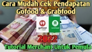 'Cek Dana Pendapatan Gofood & Grabfood Merchant'