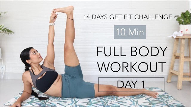 '10 Min Full Body Workout | DAY 1 | 14 Days Get Fit Challenge | Indian Female Fitness | Yogasini'