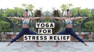 'YOGA FOR STRESS RELIEF | INDIAN FEMALE FITNESS | YOGASINI'