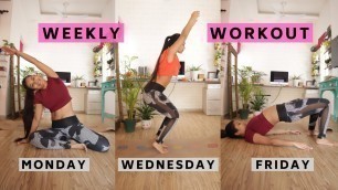 'FULL WEEK WORKOUT 02 | INDIAN FEMALE FITNESS | YOGASINI'