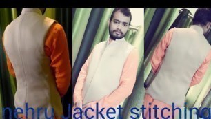 'Nehru jacket stitching'