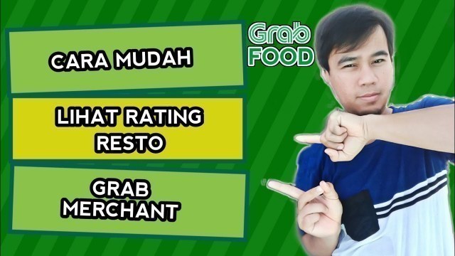 'Cara Melihat Rating Grab Merchant - Tutorial grab merchant'