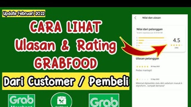 'cara melihat ulasan restoran GRABFOOD dari pembeli || Tutorial GRABFOOD Penjual'