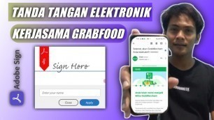 'Cara tanda tangan kerjasama elektronik grabfood terbaru 2022'