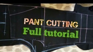 'New pant cutting offical pant cutting full tutorial'