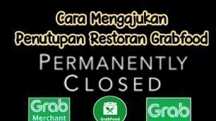 'Cara Menutup Permanen Grabmerchant || Cara Tutup Permanen Grabfood || Santi Maesyaroh'