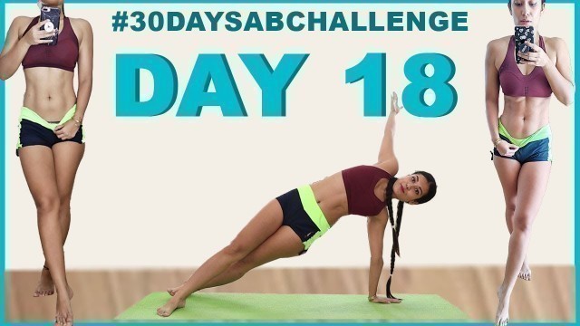 'DAY 18 | 5 Min Lower Abs |#30daysabchallenge | Indian Female Fitness | Yogasini'