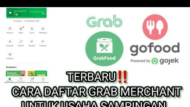 'TERBARU‼️CARA DAFTAR GRAB MERCHANT UNTUK USAHA SAMPINGAN'