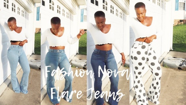 'FASHION NOVA HAUL | FLARE JEANS | TRY-ON | imKeliB'