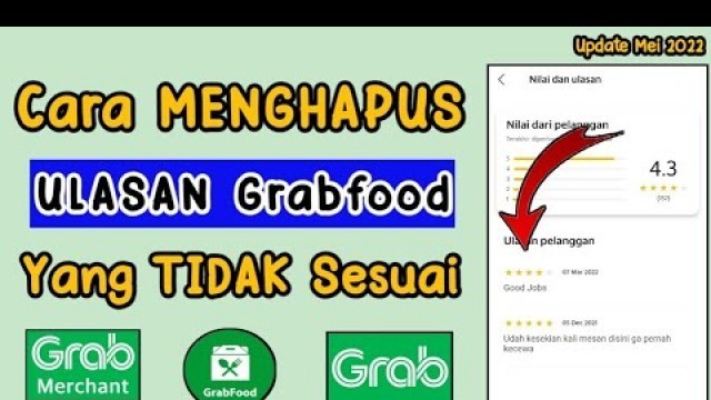 'Cara Menghapus Ulasan Di Grabfood || Cara Hapus Ulasan Dari Customer Grabfood'