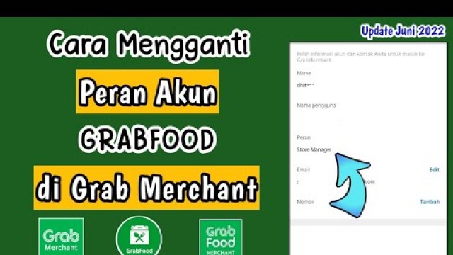 'Cara Ubah Peran Akun Grabfood || Cara Mengganti Peran Akun Grabfood'