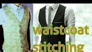 'v shape waistcoat stitching'