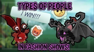 'TYPES OF PEOPLE IN AJ FASHION SHOWS! | Animal jam skit (new outro!)'