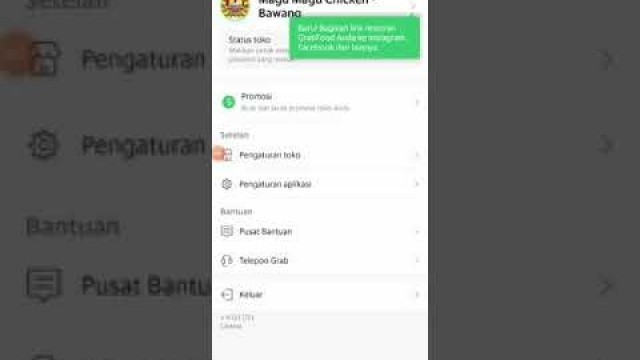 'Grab Food Merchant 3 Mengganti Logo, List Dan Banner Pada Aplikasi Grab Merchant'