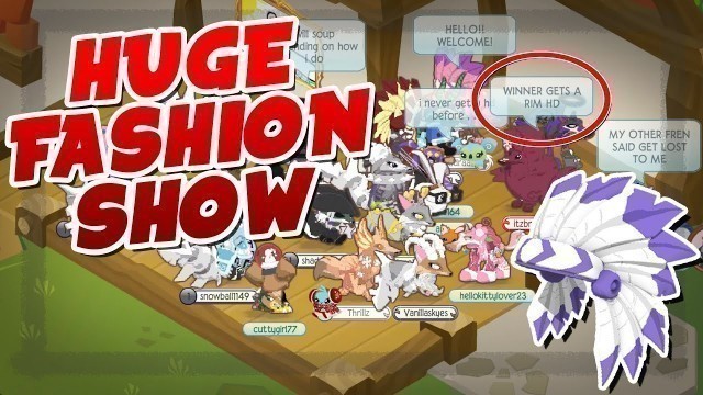 'Animal Jam: I Hosted THE BIGGEST FASHION SHOW in AJ (Headdress Prize) | Ft. Madra and Moody'