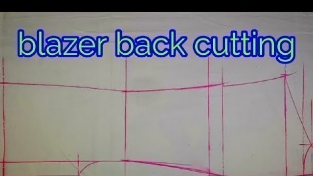 '(coat) blazer back cutting (part 1)'