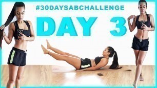 'DAY 3 | 5 Min Lower Abs |#30daysabchallenge | Indian Female Fitness | Yogasini'