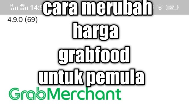 'cara merubah harga di grabfood merchant - grabfood merchant'