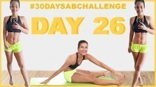 'DAY 26 | 5 Min Lower Abs |#30daysabchallenge | Indian Female Fitness | Yogasini'