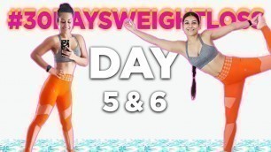 'DAY 5&6 | 30 Days Weight Loss | INDIAN DIET CHART| Indian Female Fitness #30daysweightlosschallenge'