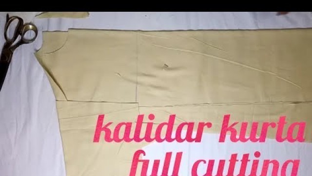 'Kalidar kurta cutting for men'