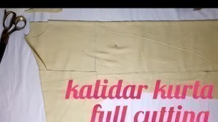 'Kalidar kurta cutting for men'