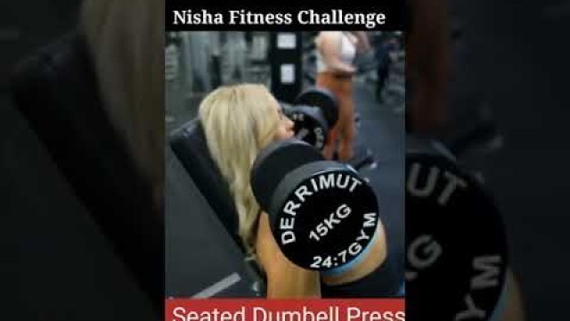 'Nisha fitness challenge | female workout | Felame muscle'