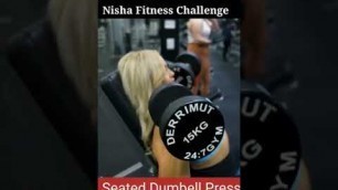 'Nisha fitness challenge | female workout | Felame muscle'