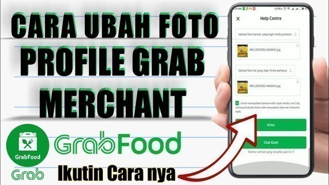 'Cara Ganti Foto Profil Grab Merchant Dengan Hp | Cara Mudah Ubah Foto Profile Grab Merchant GrabFood'